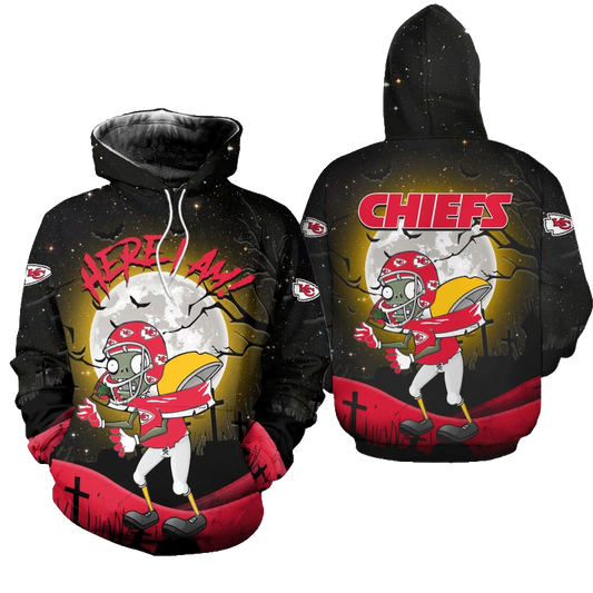 Kansas City Chiefs Football Zombie Halloween Limited Edition Hoodie Zip Hoodie Fleece Hoodie Unisex Sizes S - 5xl New042710 - Moonbestprint