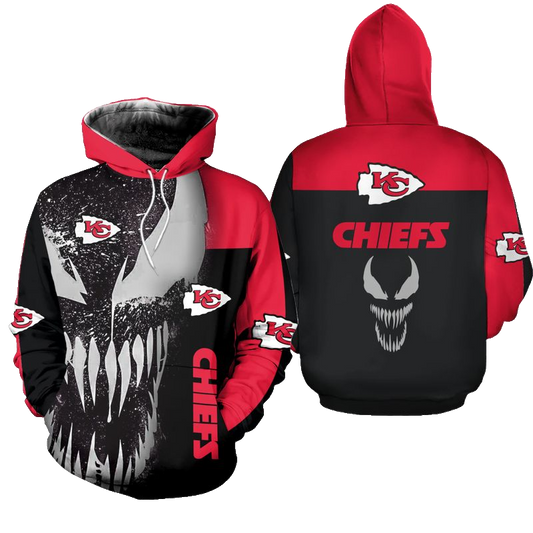 Kansas City Chiefs Venom Limited Edition Hoodie Unisex Sizes Nla000410 - Moonbestprint