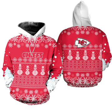 Kansas City Chiefs Christmas Pine Hoodie Zip Up Hoodie Nla035110 - Moonbestprint