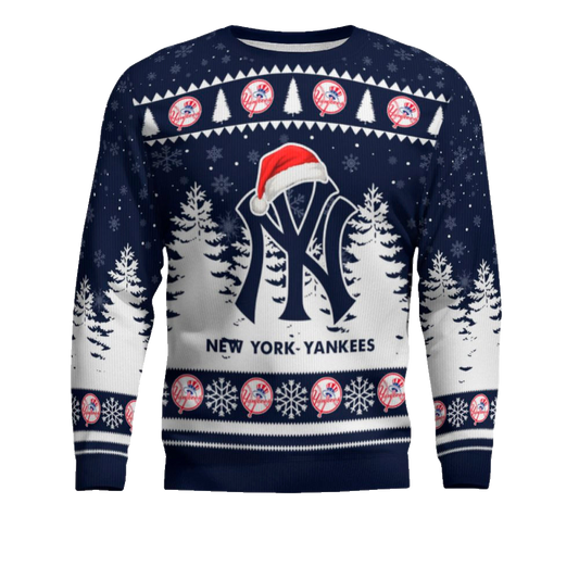 2025 New York Yankees Snowflakes Christmas Ugly Sweater – Moonbestprint