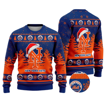 2025 New York Mets Snowflakes Christmas Ugly Sweater – Moonbestprint