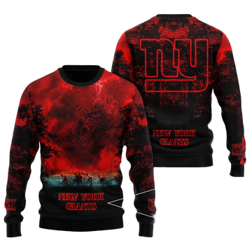 2025 New York Giants Stranger Things Ugly Sweater – Moonbestprint