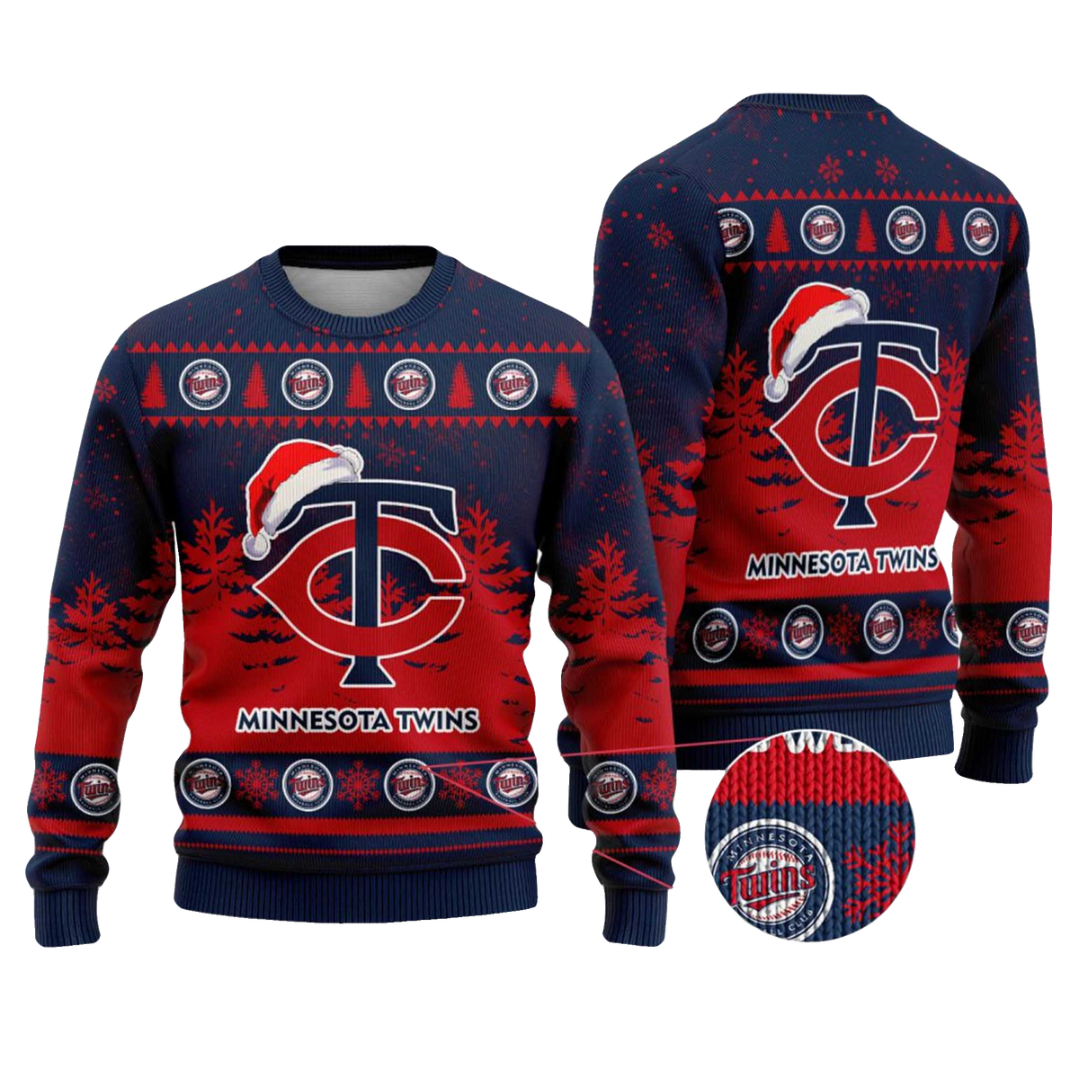 2025 Minnesota Twins Snowflakes Christmas Ugly Sweater – Moonbestprint
