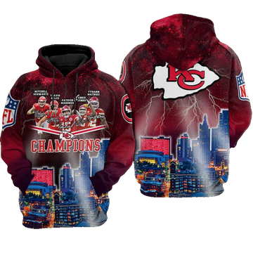 Kansas City Chiefs Super Bowl Liv 2020 Champions 3d Zip Hoodie Sizes S-5xl Th1388 - Moonbestprint