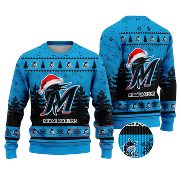 2025 Miami Marlins Snowflakes Christmas Ugly Sweater – Moonbestprint
