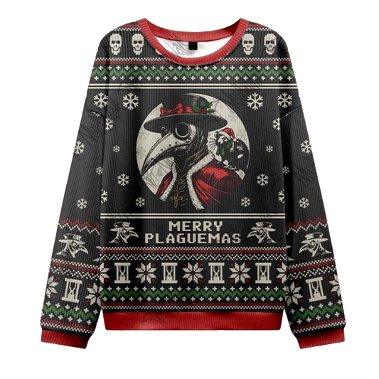 2026 Merry Plaguemas Ugly Christmas Sweater Moonbestprint