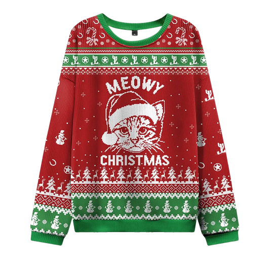 2026 Meowy Christmas Ugly Sweater Moonbestprint