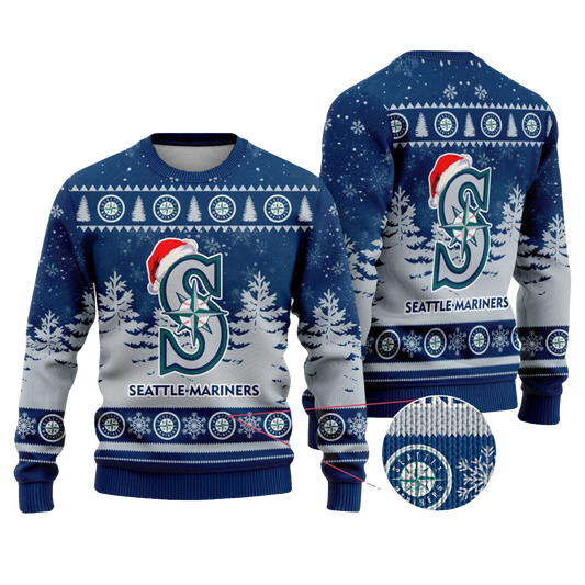 2025 Mariners Snowflakes Christmas Ugly Sweater – Moonbestprint