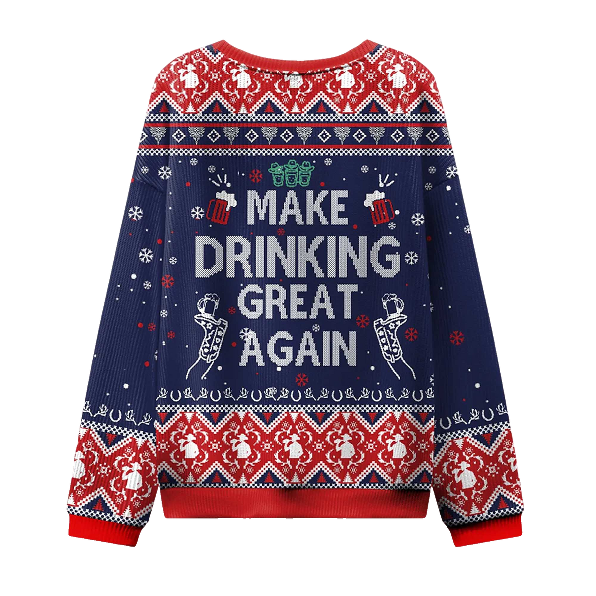 2026 Make Drinking Great Again Ugly Christmas Sweater Moonbestprint