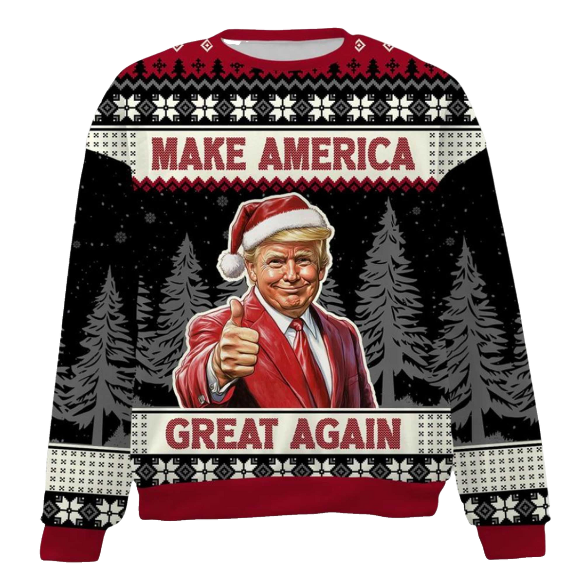 2026 Make America Great Again Christmas Ugly Sweater Moonbestprint