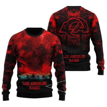 2025 Los Angeles Rams Stranger Things Ugly Sweater – Moonbestprint