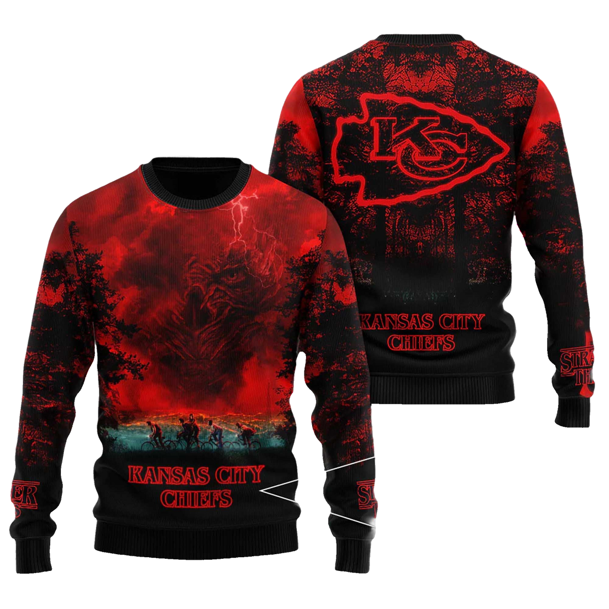 2025 Kansas City Chiefs Stranger Things Ugly Sweater – Moonbestprint