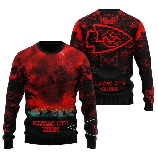 2025 Kansas City Chiefs Stranger Things Ugly Sweater – Moonbestprint