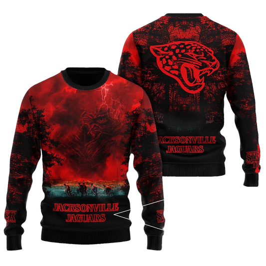 2025 Jacksonville Jaguars Stranger Things Ugly Sweater – Moonbestprint