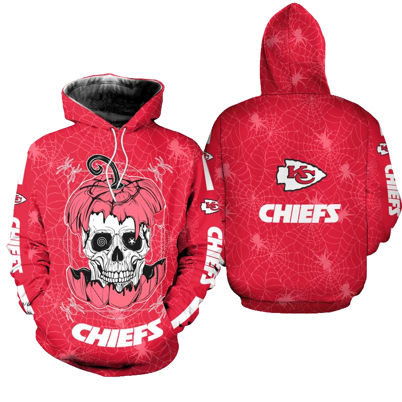 Kansas City Chiefs Halloween Hellraiser Ii Hoodie Zip Up Hoodie Nla028210 - Moonbestprint