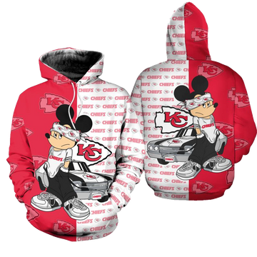 Kansas City Chiefs Mickey Hoodie Zip Hoodie S-5xl New057010 - Moonbestprint