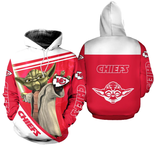 Kansas City Chiefs Yoda Limited Edition Zip Hoodie Hoodie S-5xl Nla001010 - Moonbestprint