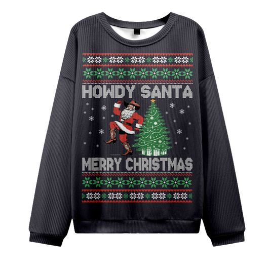 2026 Howdy Santa Merry Christmas Ugly Sweater Moonbestprint