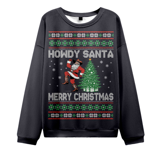 2026 Howdy Santa Merry Christmas Ugly Sweater Moonbestprint