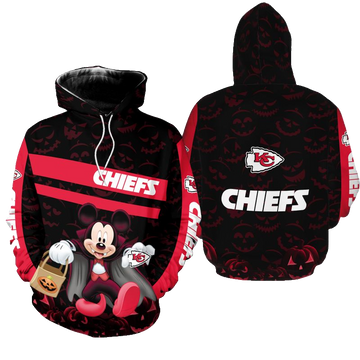 Kansas City Chiefs Halloween Mickey Hoodie Zip Up Hoodie Nla028610 - Moonbestprint