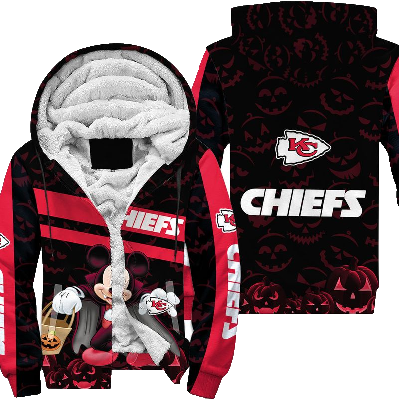 Kansas City Chiefs Halloween Mickey Hoodie Zip Up Hoodie Nla028610 - Moonbestprint