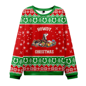 2026 Howdy Christmas Ugly Sweater Moonbestprint