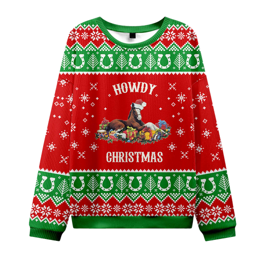 2026 Howdy Christmas Ugly Sweater Moonbestprint