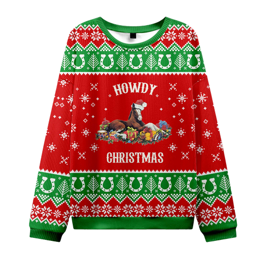 2026 Howdy Christmas Ugly Sweater Moonbestprint