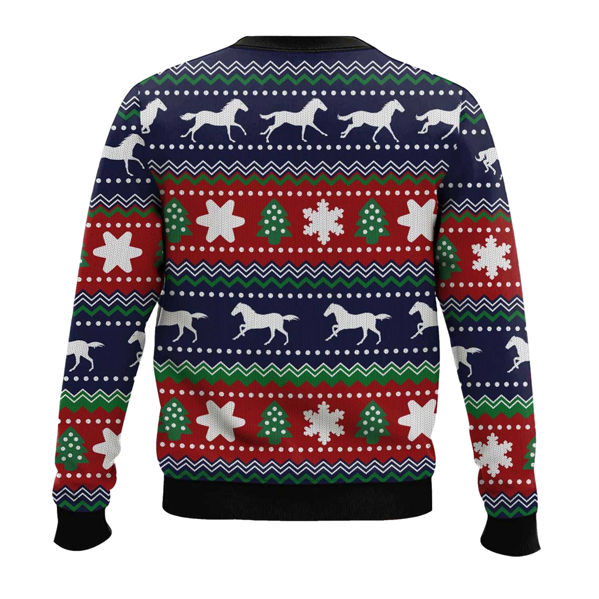 2026 Horses Pattern Ugly Christmas Sweater Moonbestprint
