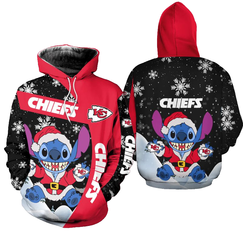 Kansas City Chiefs Xmas St Hoodie Zip Up Hoodie Nla030010 - Moonbestprint