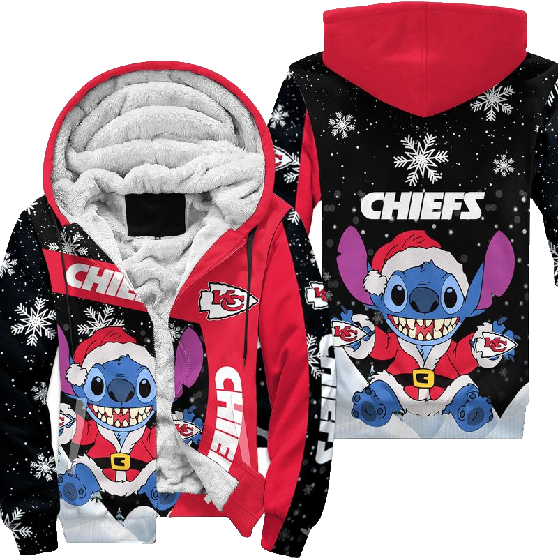 Kansas City Chiefs Xmas St Hoodie Zip Up Hoodie Nla030010 - Moonbestprint