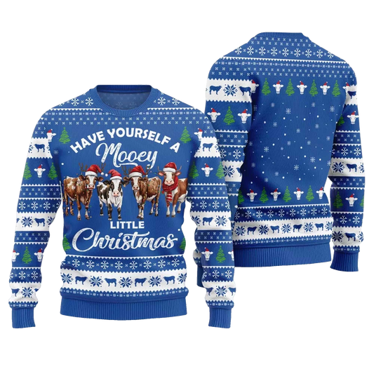 2026 Have Yourself a little Christmas Mooey Ugly Christmas Sweater Moonbestprint