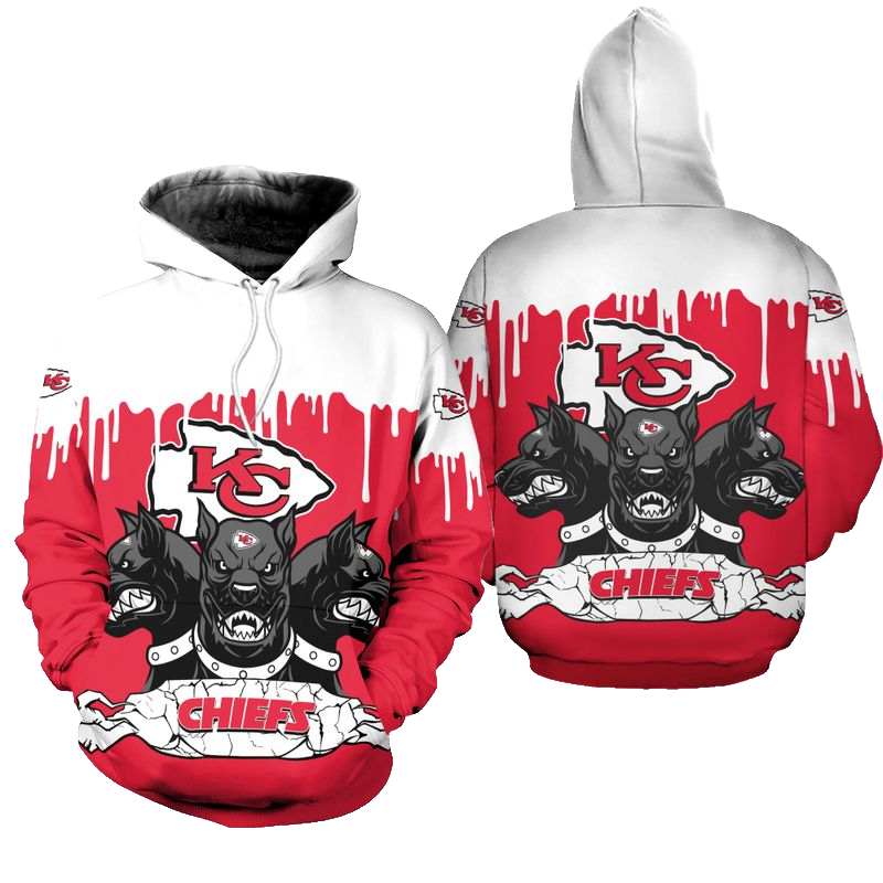 Kansas City Chiefs 3 Heads Cerberus Hoodie Limited Edition Size S-5xl New051110 - Moonbestprint