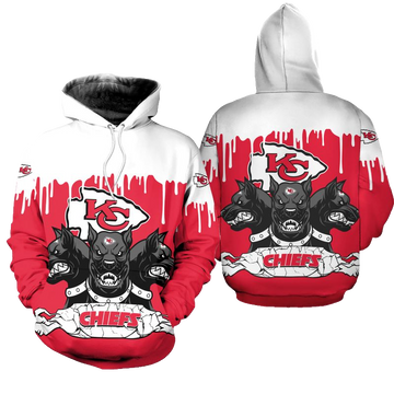 Kansas City Chiefs 3 Heads Cerberus Hoodie Limited Edition Size S-5xl New051110 - Moonbestprint