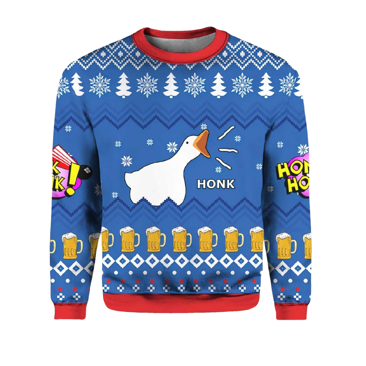 2026 Goose Honk Ugly Christmas Sweater Moonbestprint