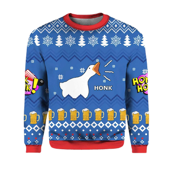 2026 Goose Honk Ugly Christmas Sweater Moonbestprint