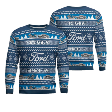 2025 Ford Holiday Oh What Fun it is Ugly Sweater – Moonbestprint