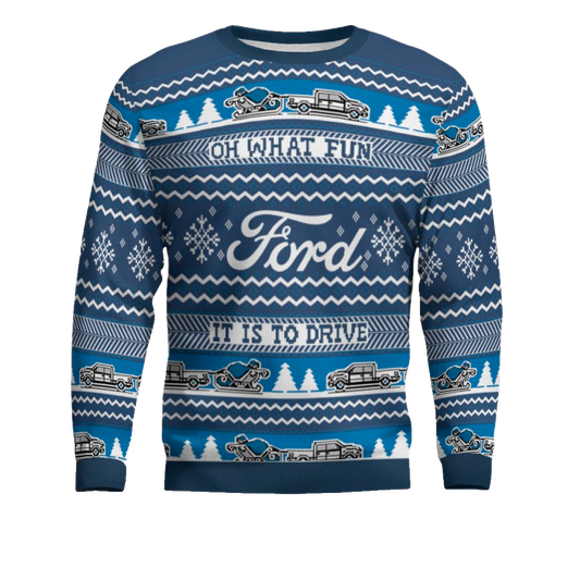 2025 Ford Holiday Oh What Fun it is Ugly Sweater – Moonbestprint