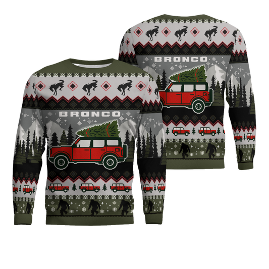 2025 Ford Bronco Holiday Ugly Sweater – Moonbestprint