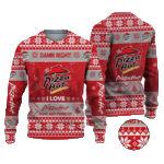2025 Damn Right I Love Pizza Hut Now And Forever Ugly Christmas Sweater – Moonbestprint