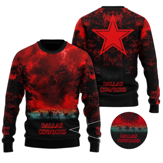 2025 Dallas Cowboys Stranger Things Ugly Sweater – Moonbestprint