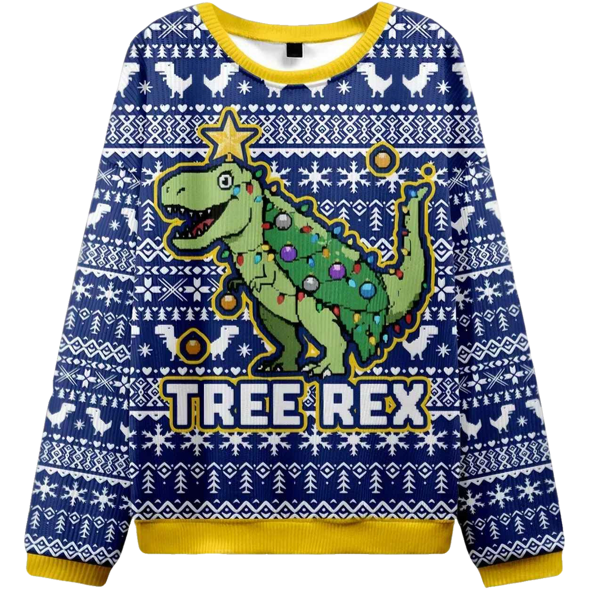 2025 Cute Tree Rex Christmas Ugly Sweater – Moonbestprint