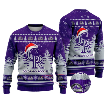 2025 Colorado Rockies Snowflakes Christmas Ugly Sweater – Moonbestprint