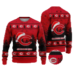 2025 Cincinnati Reds Snowflakes Christmas Ugly Sweater – Moonbestprint