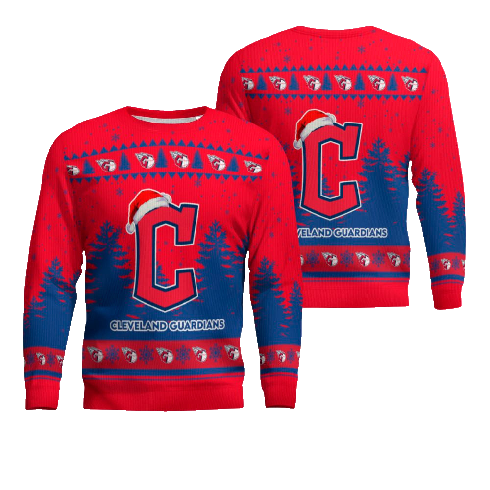 2025 Cleveland Guardians Snowflakes Christmas Ugly Sweater – Moonbestprint