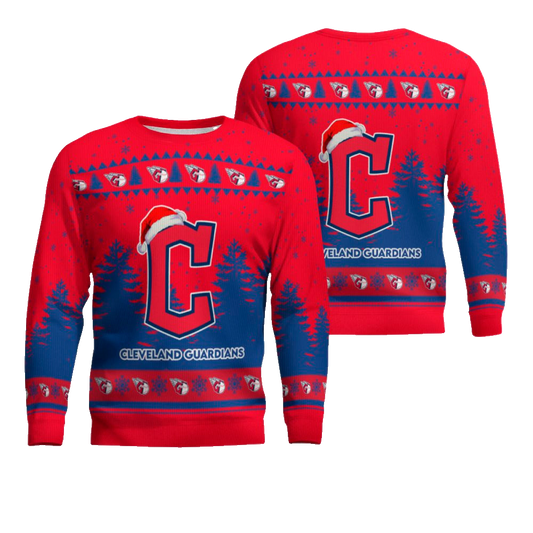 2025 Cleveland Guardians Snowflakes Christmas Ugly Sweater – Moonbestprint