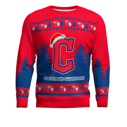 2025 Cleveland Guardians Snowflakes Christmas Ugly Sweater – Moonbestprint