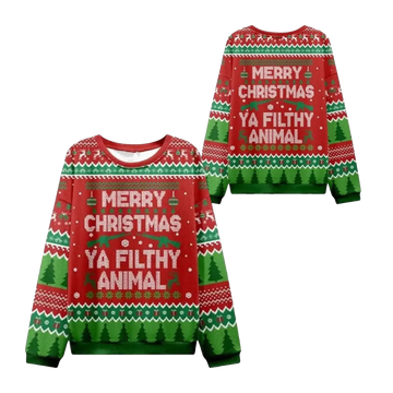2026 Christmas Ya Filthy Animal Ugly Sweater - Moonbestprint
