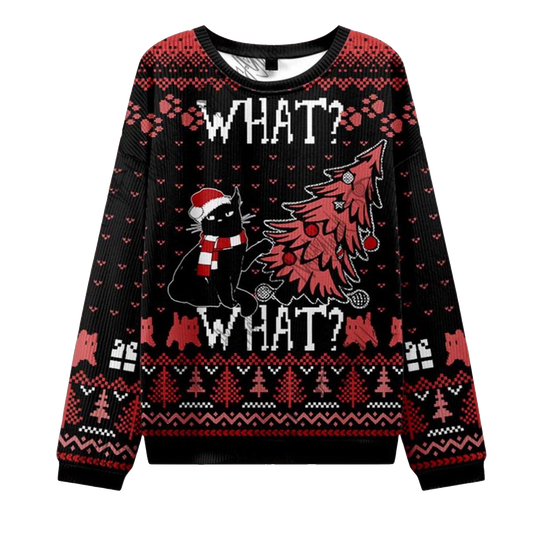 2026 Christmas What What Ugly Christmas Sweater Moonbestprint