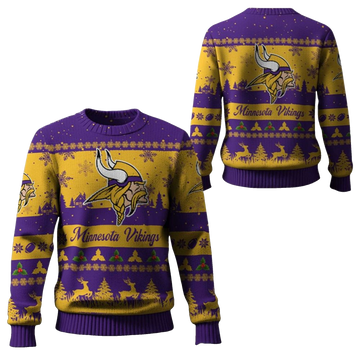 2025 Christmas Vikings Festive Reindeer Tree Ugly Sweater – Moonbestprint